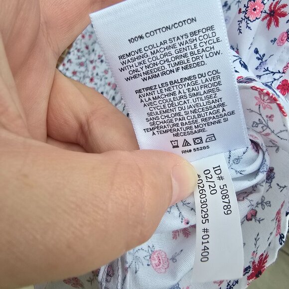 Express Men's Button Down Extra Slim Floral Button Down - Picture 4 of 5